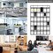 SAVERHO 36 Clear Pockets Classroom Pocket Chart for Cell Phones, Pocket Chart for Calculator Phone Holder with 36 Number Stickers and Hooks (White)